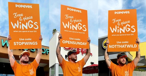 Popeyes Giving Free Wings to People Dissing Other Wing Restaurants