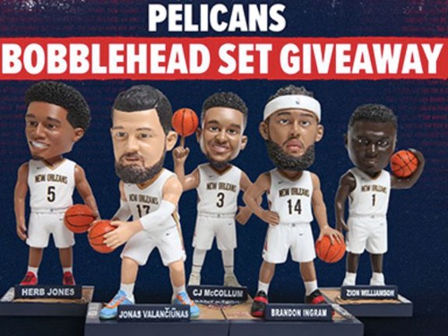 Pelicans Bobblehead Set Giveaway