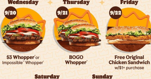 It’s Perks Week at Burger King!